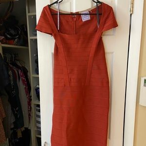 Herve Leger “bandage” dress. Knee length Sz L